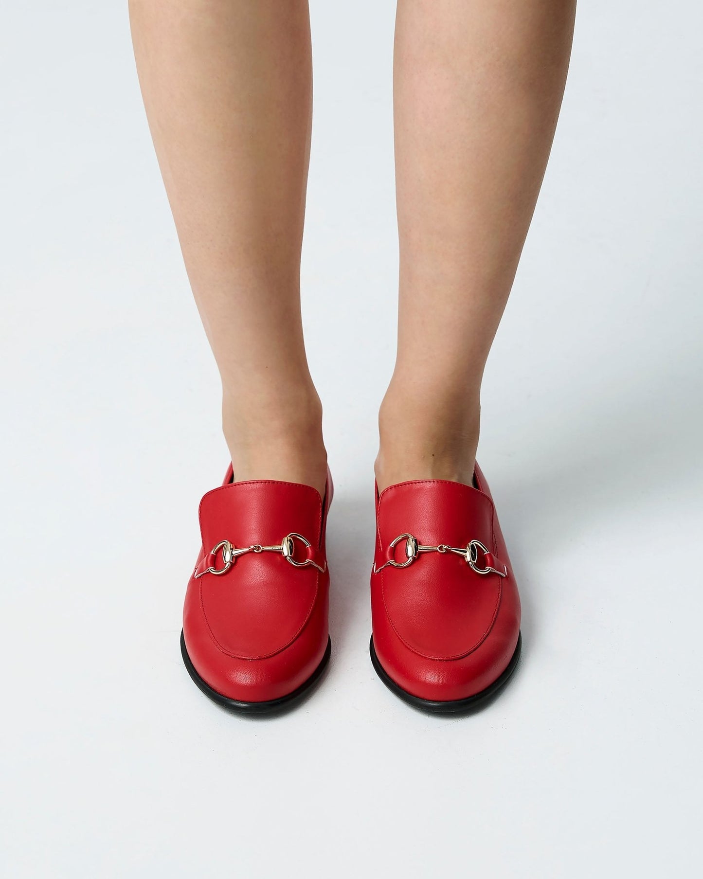 Shiv Loafers red women's moccasins - Vegan America