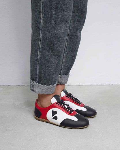 Racer Sneakers Blue Red White - Vegan America