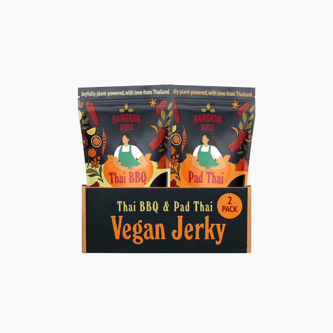 Bangkok Bites Vegan Jerky, Variety Pack - Vegan America