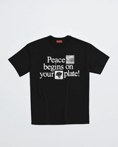 PEACE BEGINS ON YOUR PLATE TEE - Vegan America