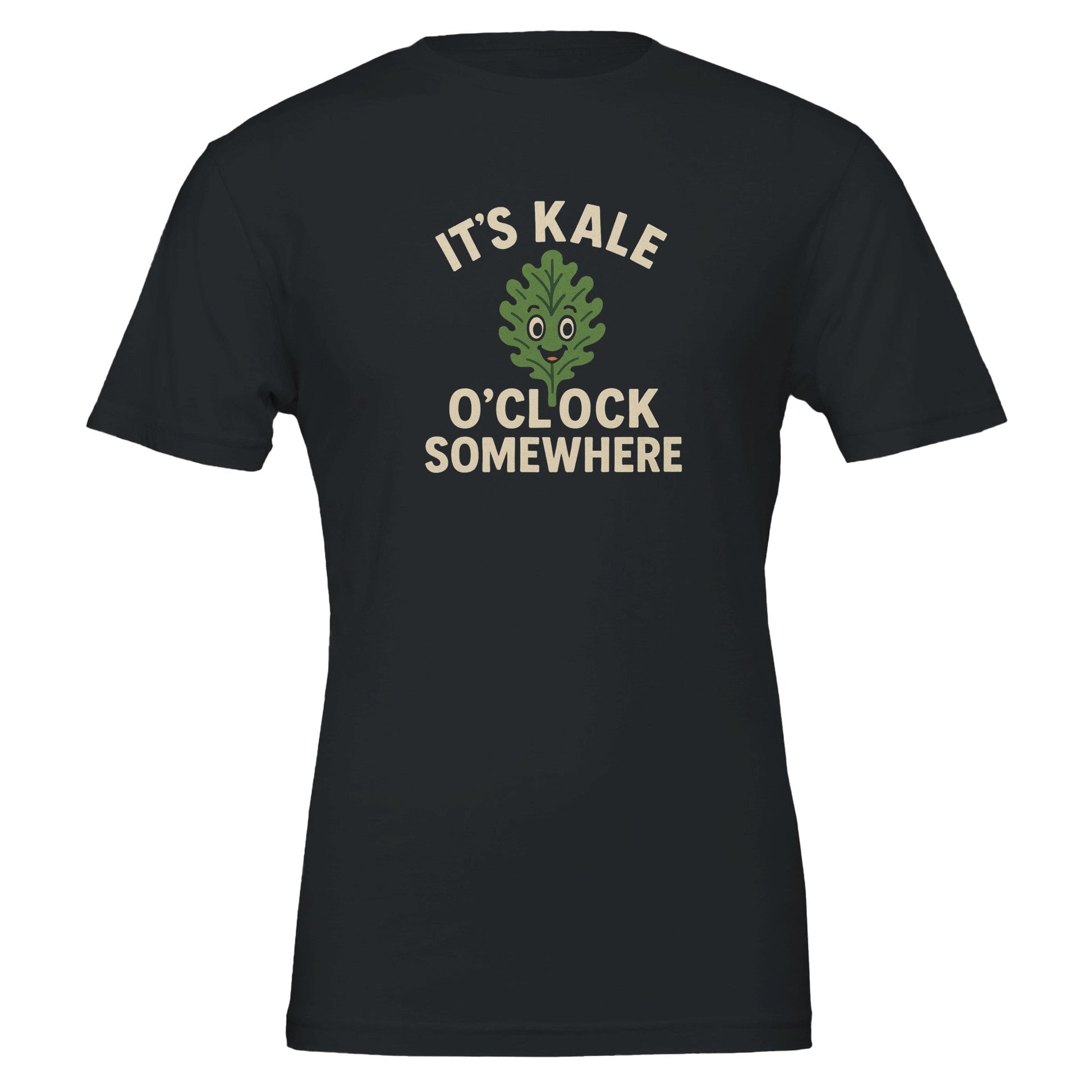 Funny Vegan Premium Tshirt - It's Kale O'clock Somewhere - Vegan America