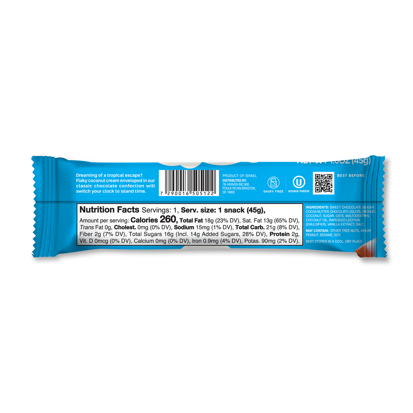 Caramelized Coconut Snack Bar