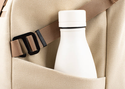 Nomad Hemp Rolltop Backpack in Beige and Green