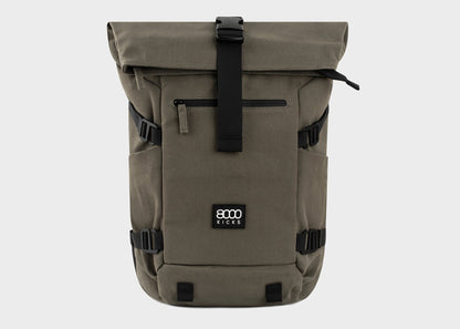 Nomad Hemp Rolltop Backpack in Dark Green - Vegan America