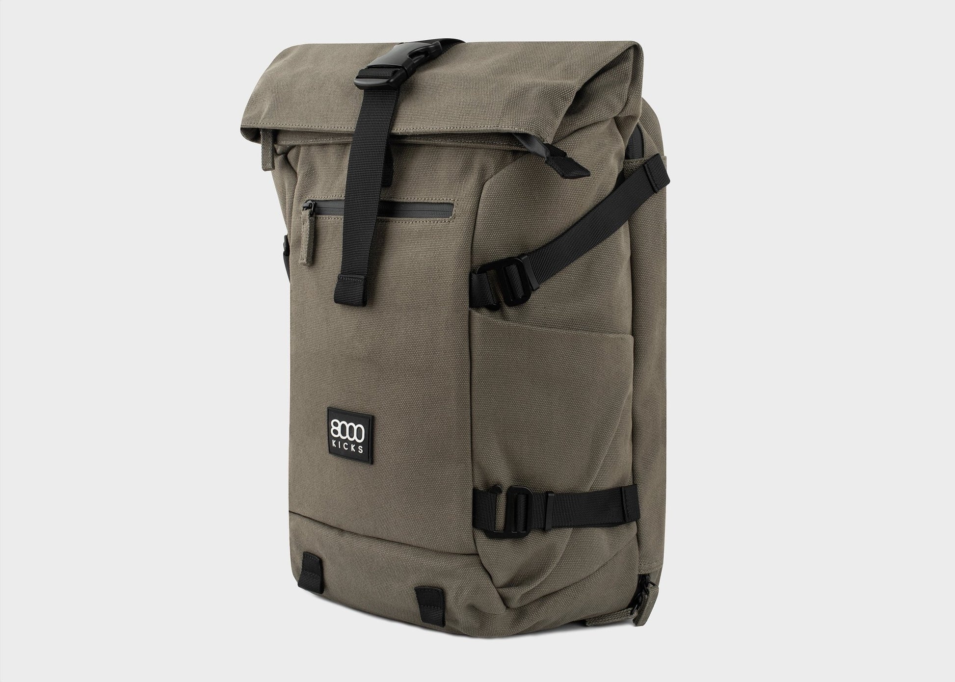 Nomad Hemp Rolltop Backpack in Dark Green - Vegan America