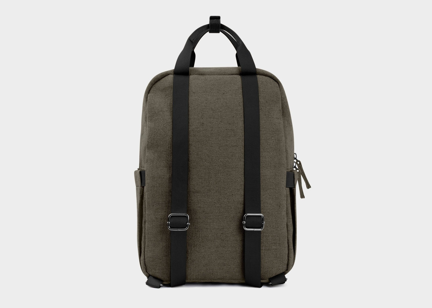 Small Hemp Backpack in Dark Green - Vegan America