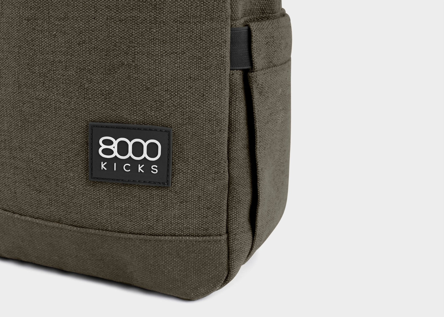 Small Hemp Backpack in Dark Green - Vegan America