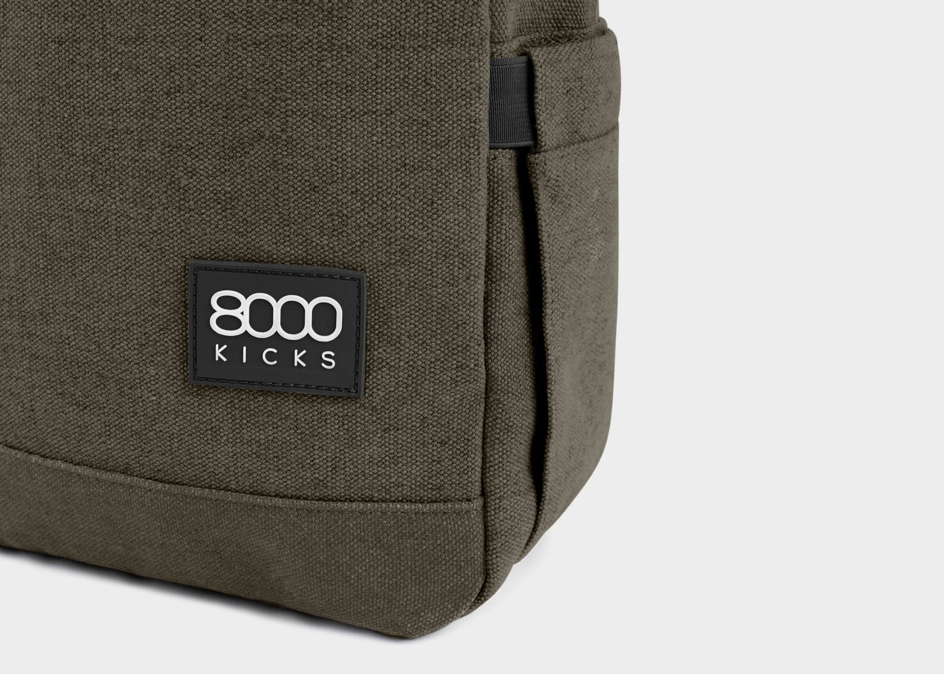 Small Hemp Backpack in Dark Green - Vegan America
