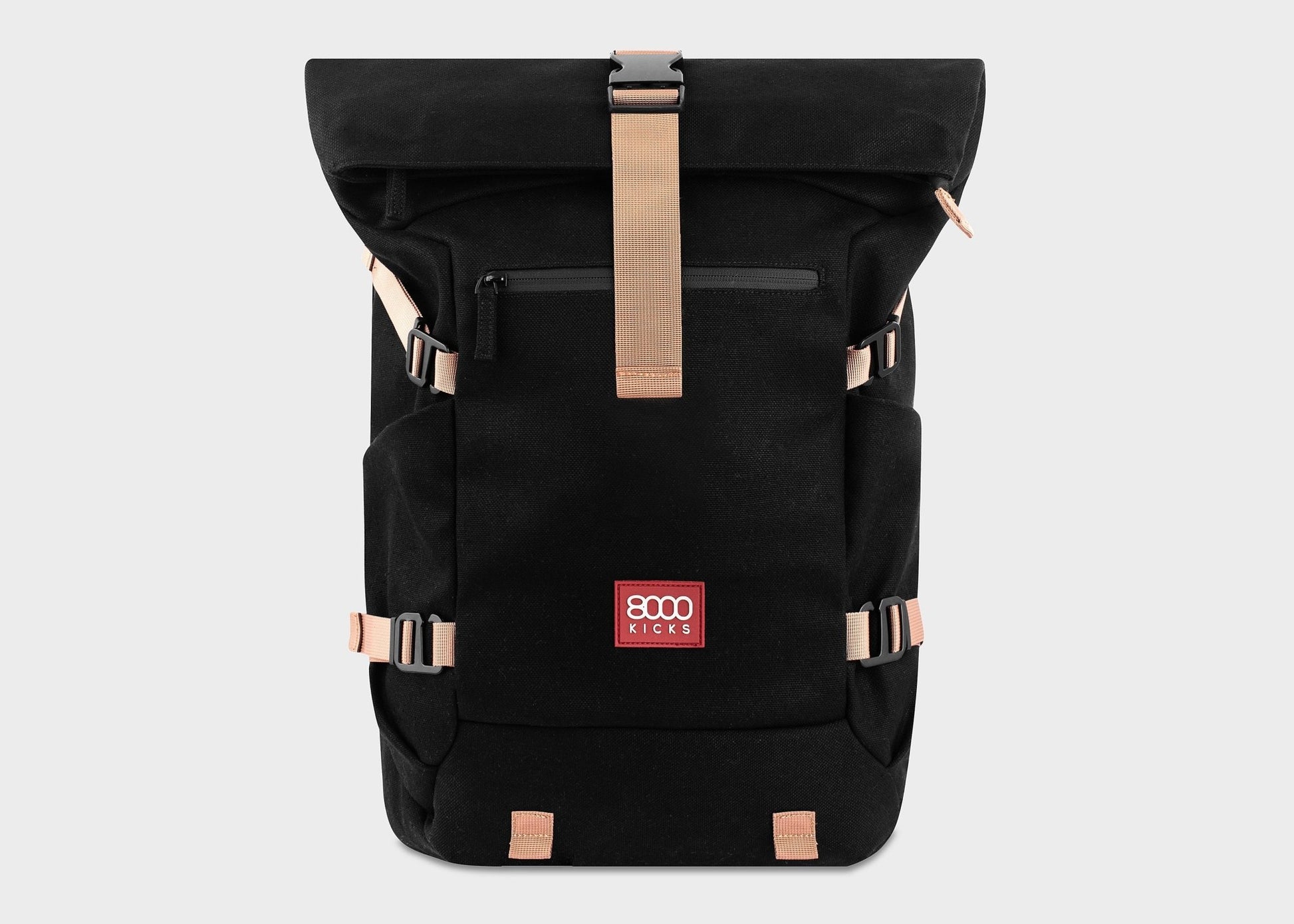 Nomad Hemp Rolltop Backpack in Black - Vegan America