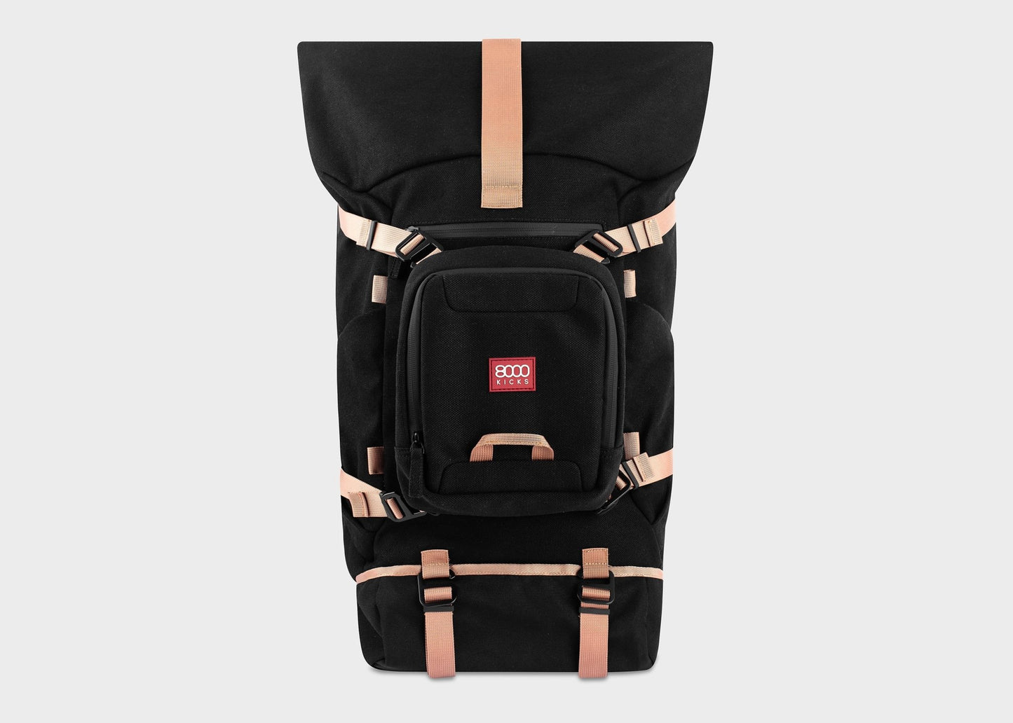 Nomad Hemp Rolltop Backpack in Black - Vegan America