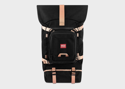 Nomad Hemp Rolltop Backpack in Black - Vegan America