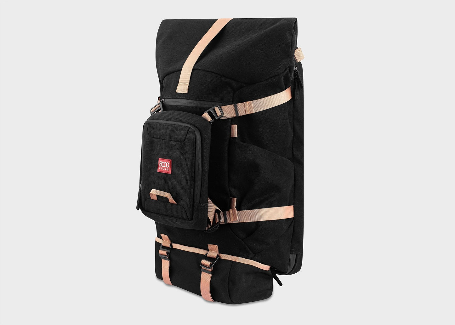Nomad Hemp Rolltop Backpack in Black - Vegan America