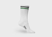 Striped Hemp Socks in White - Vegan America
