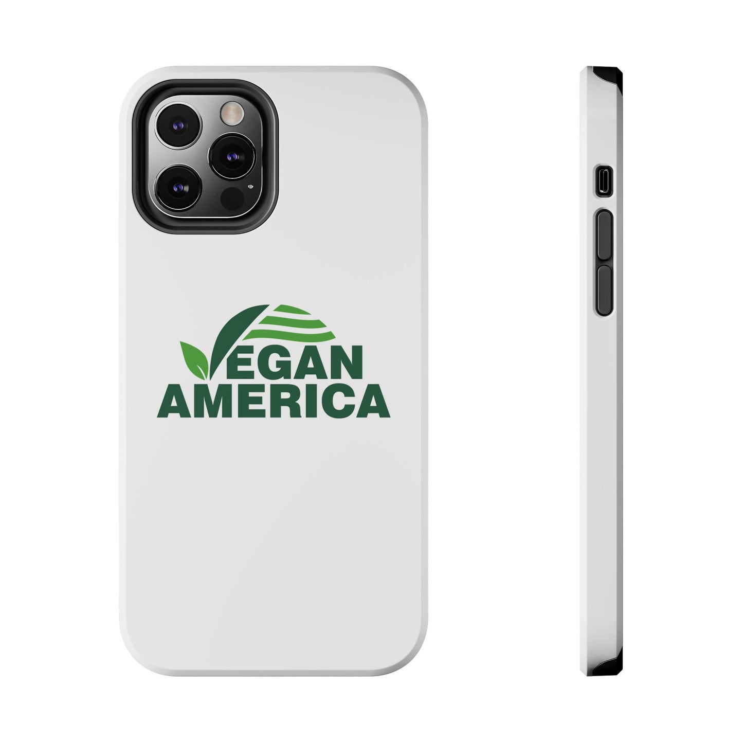 Vegan America Tough Phone Case — Eco - Friendly Plant Logo Protective Cover - Vegan America