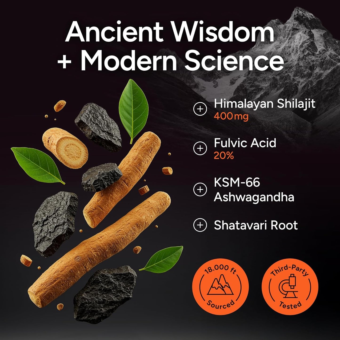 Purify Life Sugar-Free Himalayan Shilajit Gummies for Men and Women