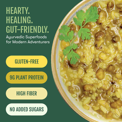 Sprouted Mung Khichari: Mild Ginger & Turmeric | 3 Servings - Vegan America