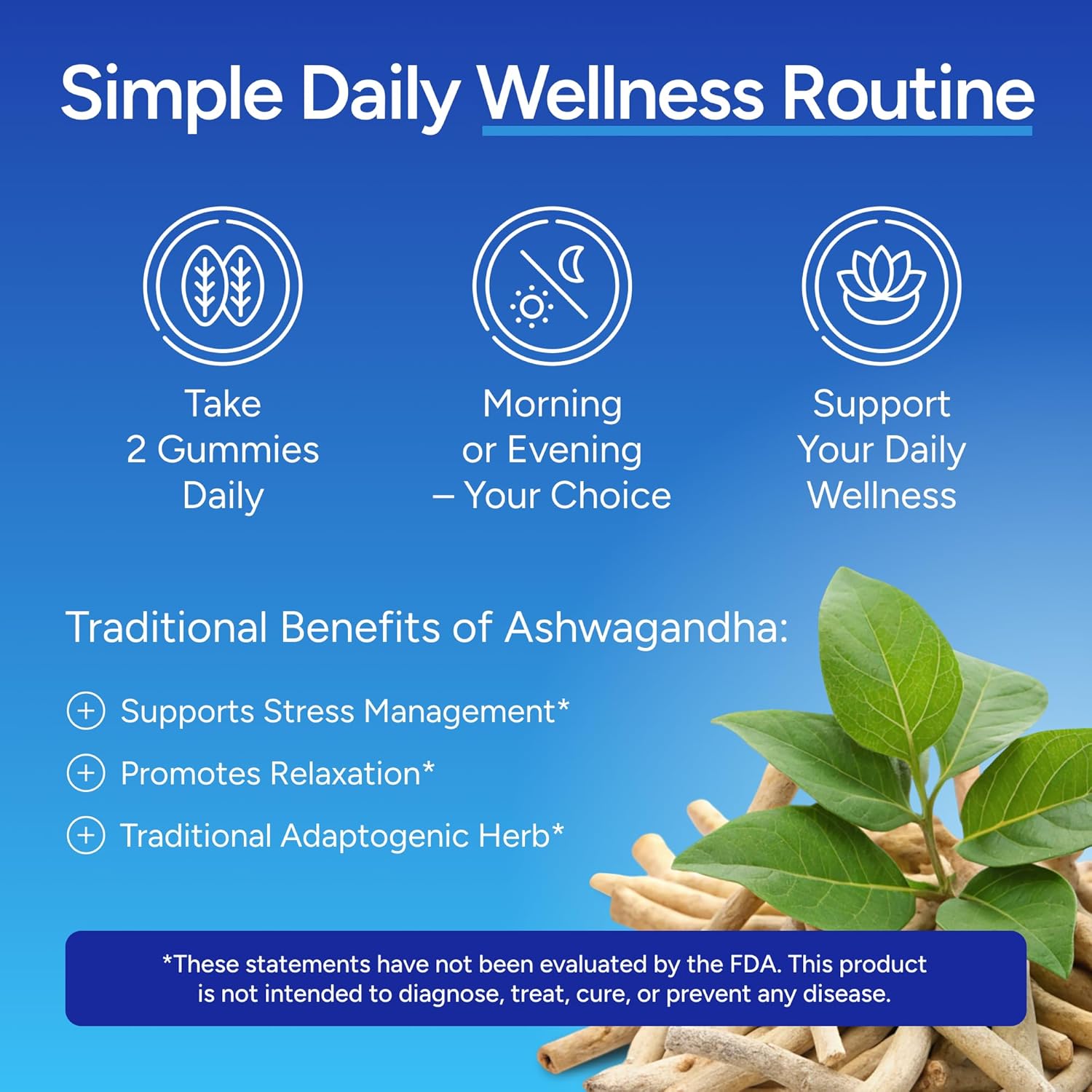 Ashwagandha Gummies for Anxiety & Stress Relief - Vegan Mood Support for Men & Women 90ct - Vegan America