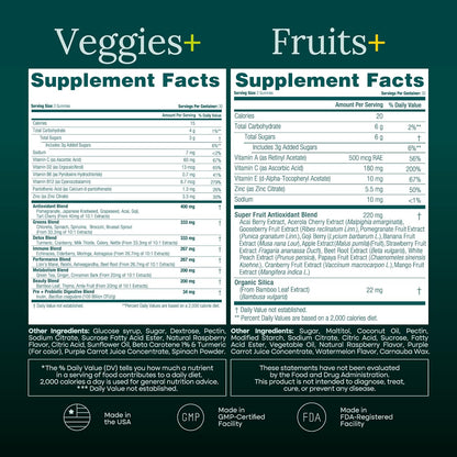Fruits and Veggies Gummies Supplement - Vegan America