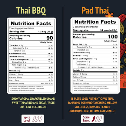 Bangkok Bites Vegan Jerky, Variety Pack - Vegan America