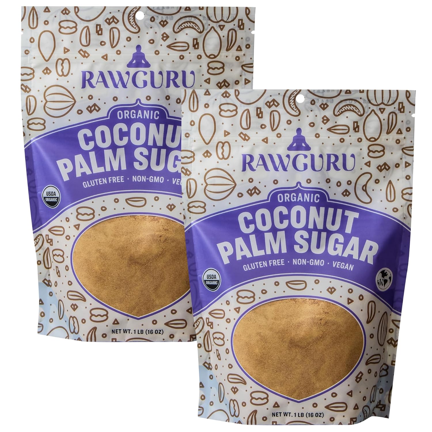 RawGuru Organic Bali Coconut Sugar | 16 oz - Vegan America
