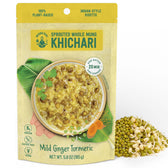 Sprouted Mung Khichari: Mild Ginger & Turmeric | 27g Plant Protein | 3 Servings - Vegan America