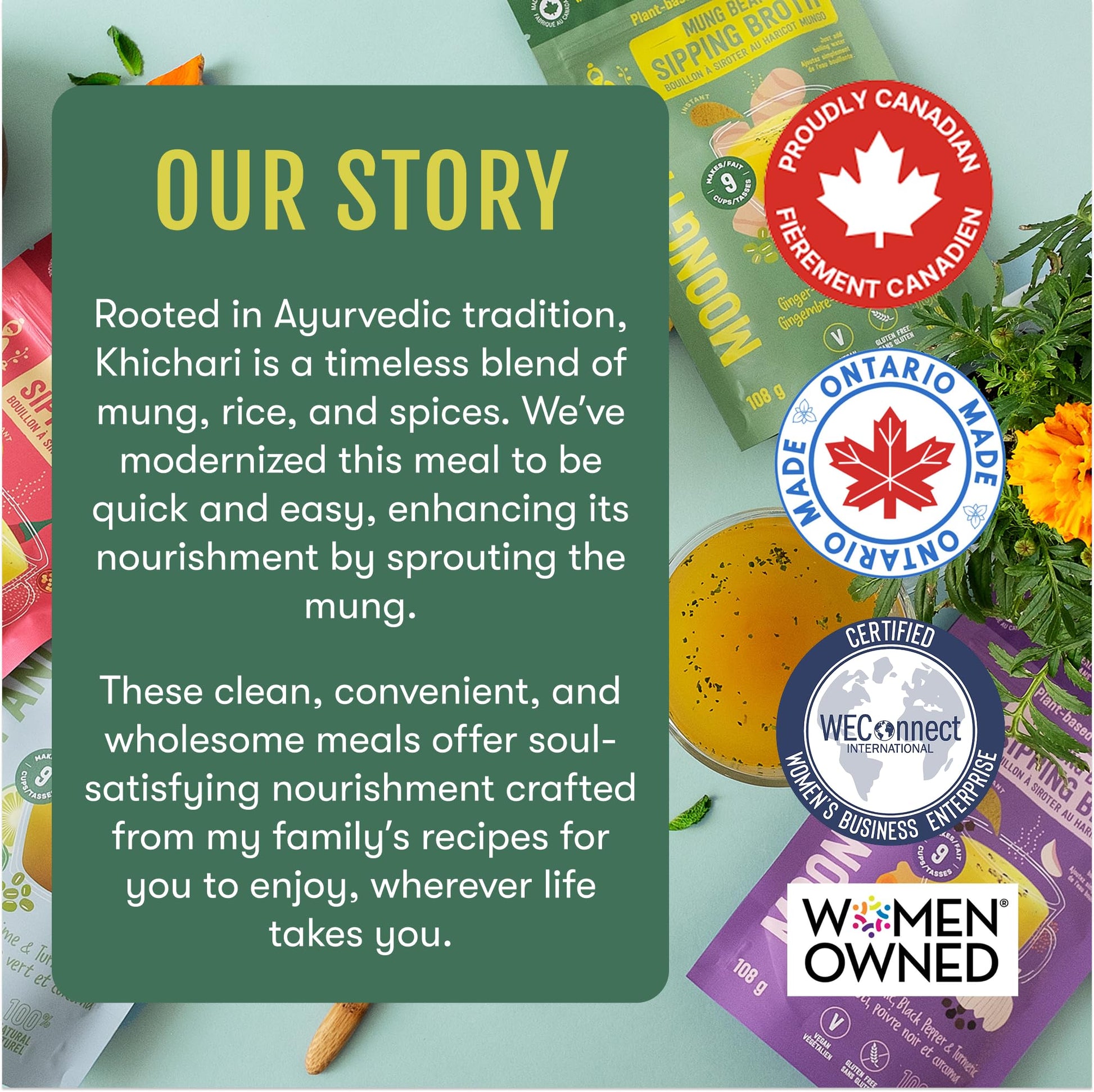 Sprouted Mung Khichari: Mild Ginger & Turmeric | 3 Servings - Vegan America