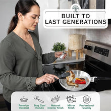 10-Inch Chef Skillet (Frying Pan) - Timeless Cast Aluminum for Everyday Cooking