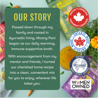 Mint, Lime & Turmeric Golden Mung Sipping Broth | 9 Cups