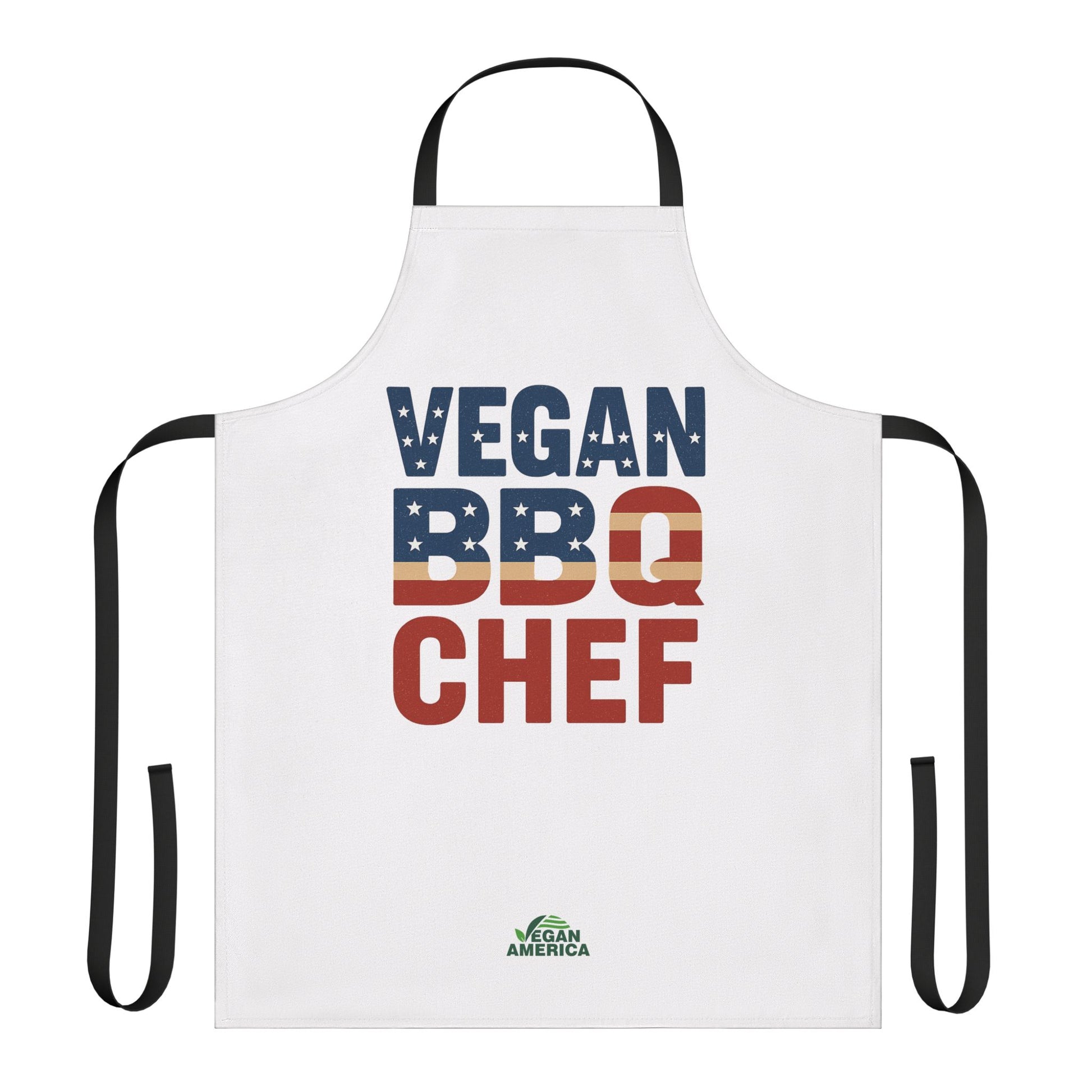Vegan BBQ Chef Apron - 5 - Color Straps, Perfect Gift for Grilling Enthusiasts, Cooking Lovers, BBQ Parties, Summer Celebrations, Vegan Gifts - Vegan America