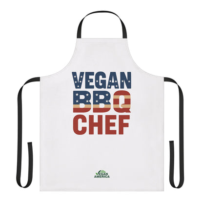 Vegan BBQ Chef Apron - 5 - Color Straps, Perfect Gift for Grilling Enthusiasts, Cooking Lovers, BBQ Parties, Summer Celebrations, Vegan Gifts - Vegan America