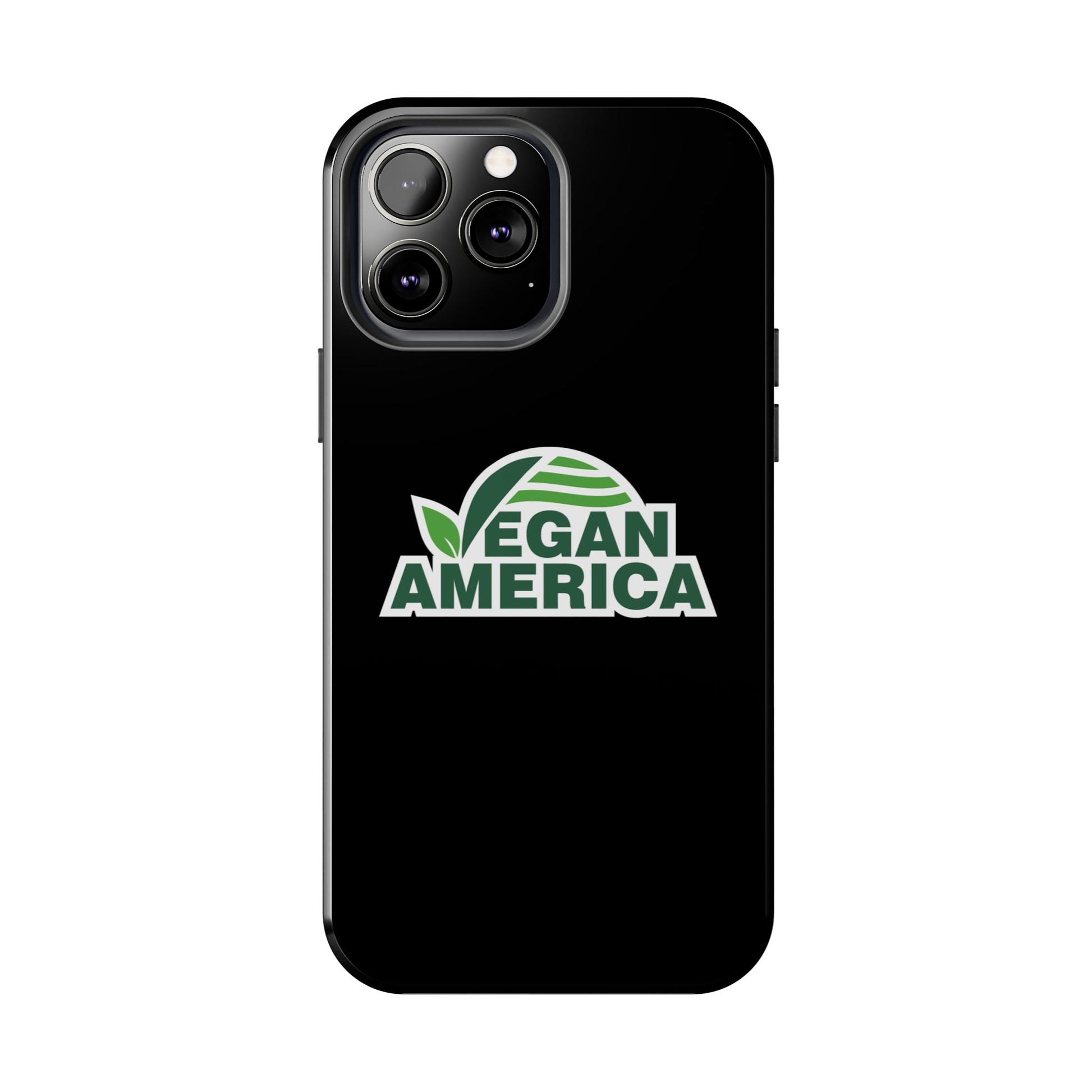 Vegan America Tough Phone Case — Green Leaf Vegan Pride Protective Cover - Vegan America