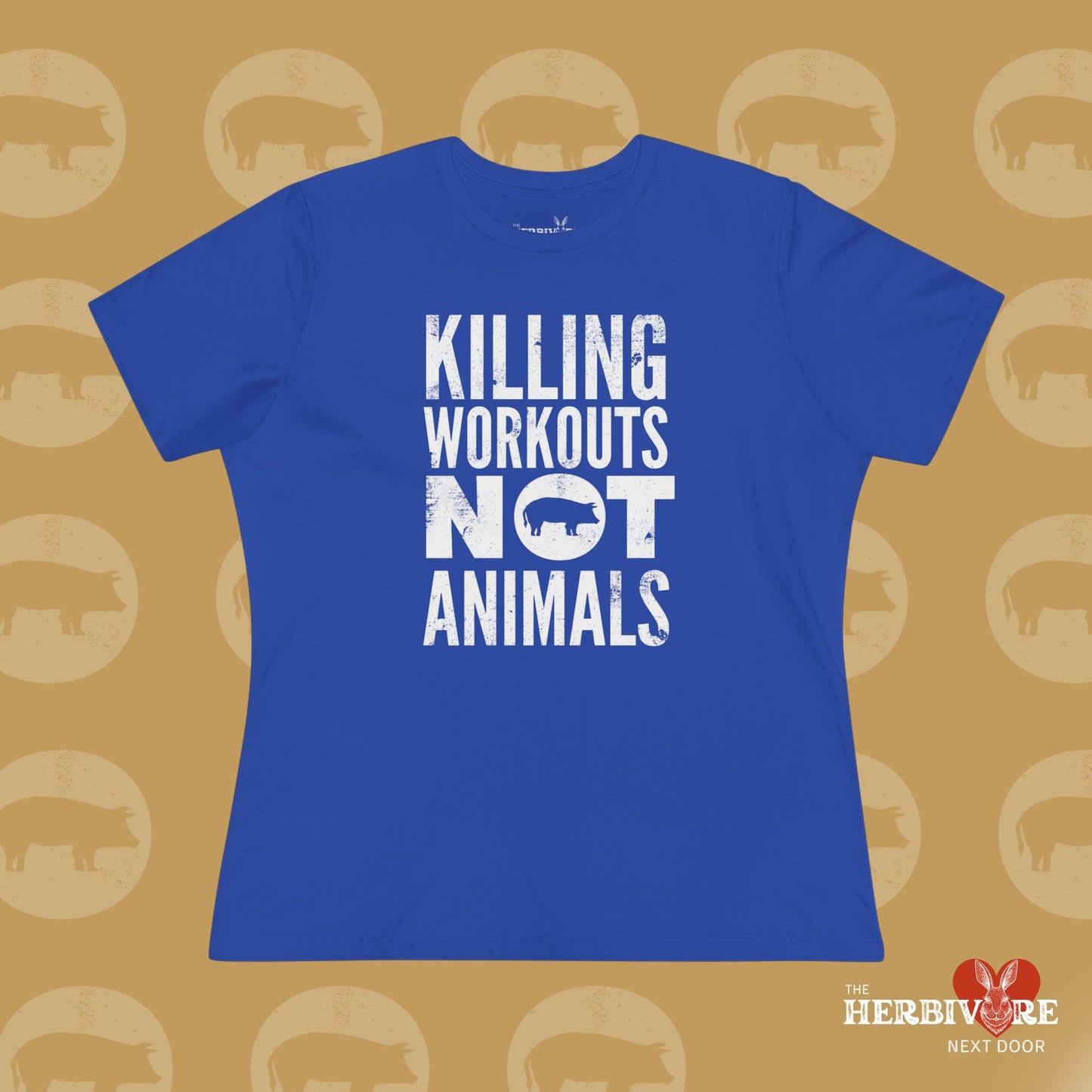 Killing Workouts Not Animals - Women's Style B&C 6400 - Vegan America