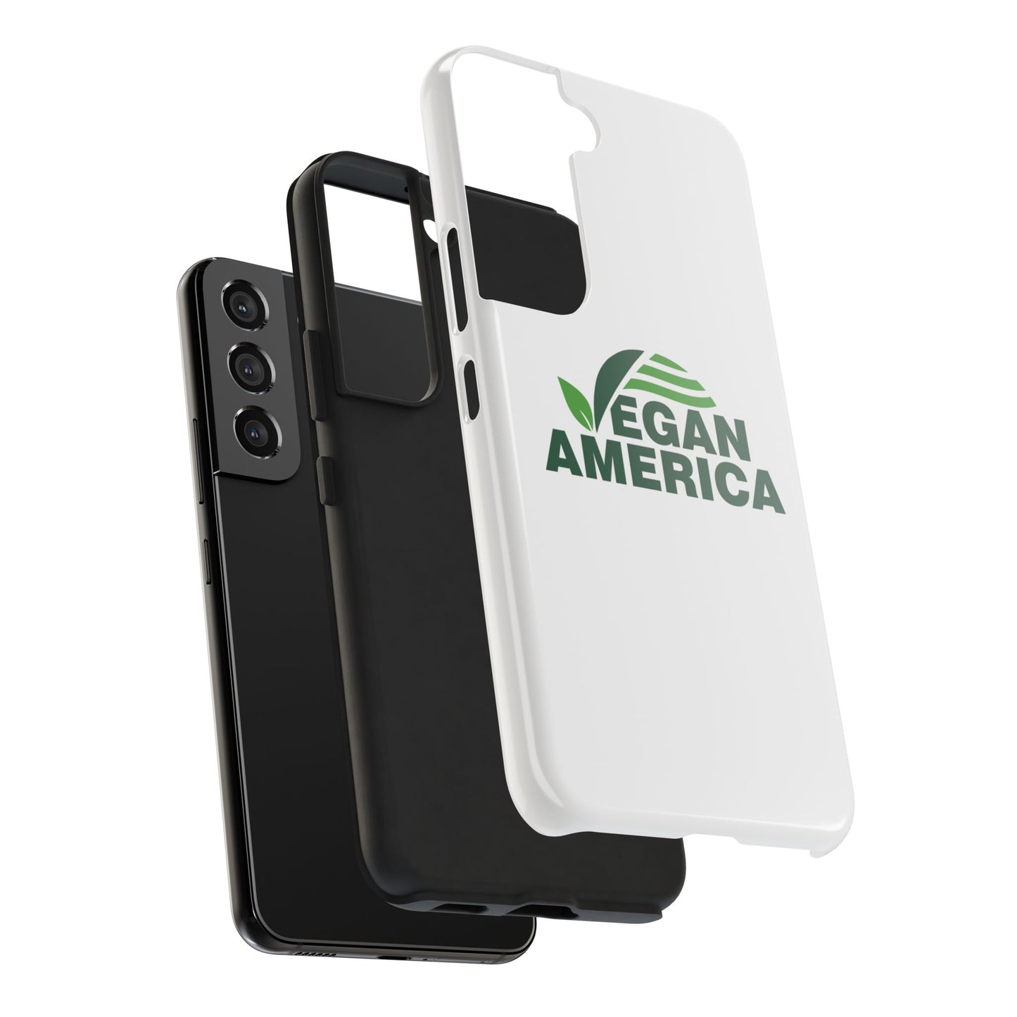 Vegan America Tough Phone Case — Eco - Friendly Plant Logo Protective Cover - Vegan America