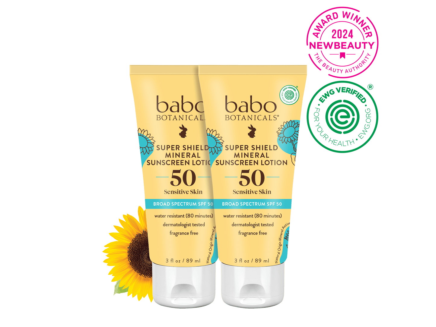 Super Shield Mineral Sunscreen Lotion SPF50 Duo