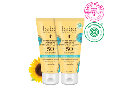 Super Shield Mineral Sunscreen Lotion SPF50 Duo