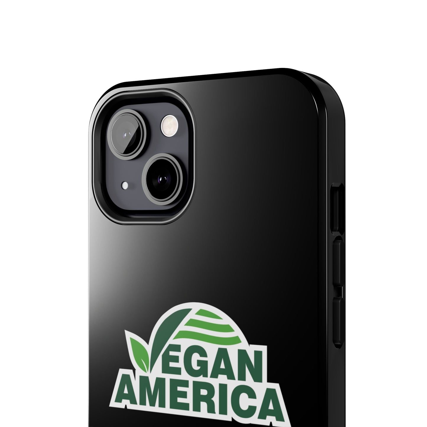 Vegan America Tough Phone Case — Green Leaf Vegan Pride Protective Cover - Vegan America