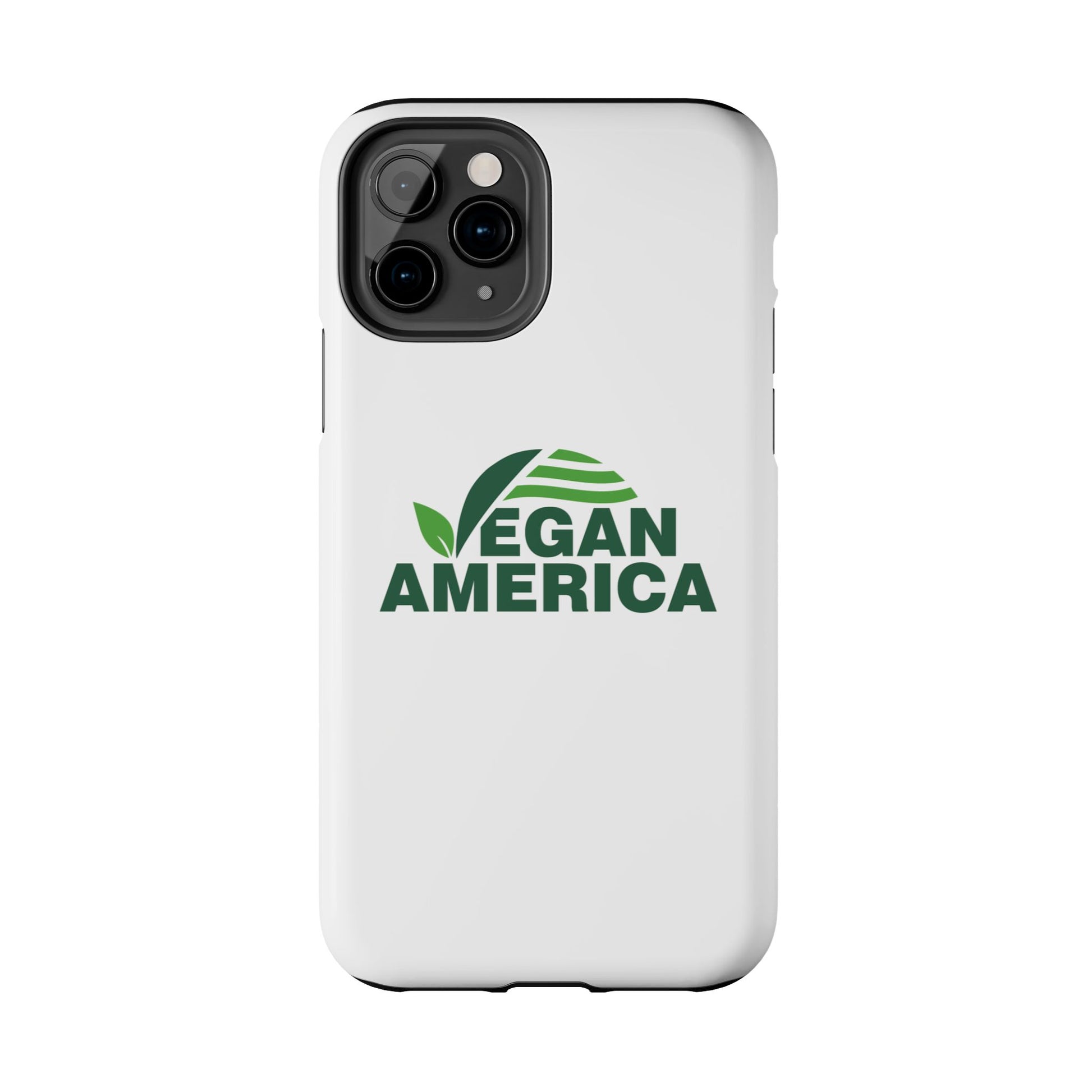 Vegan America Tough Phone Case — Eco - Friendly Plant Logo Protective Cover - Vegan America
