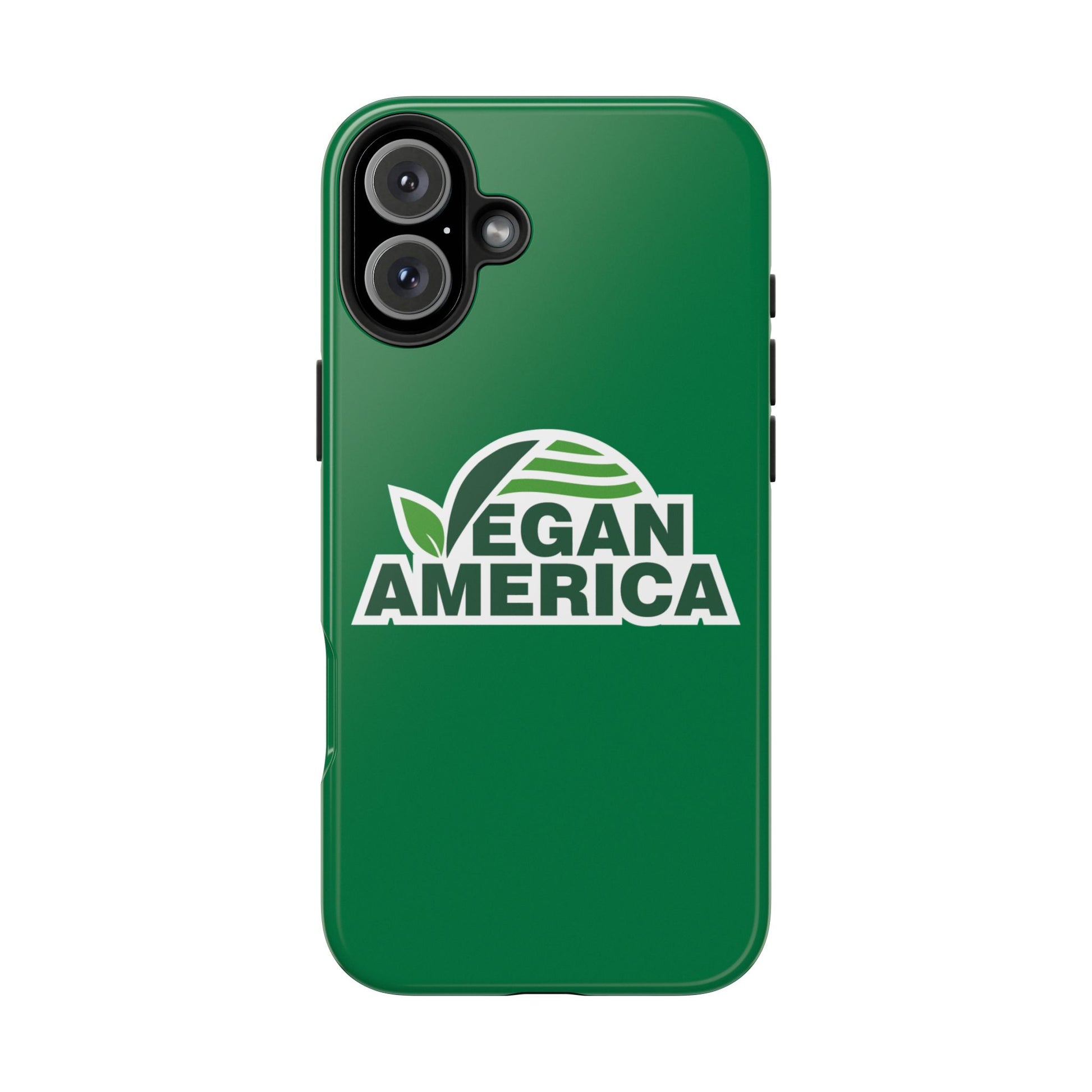 Vegan America Tough Phone Case — Green Protective Vegan Pride Cover - Vegan America