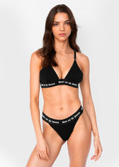 DONT EAT THE HOMIES BAMBOO TRIANGLE BRA - Vegan America