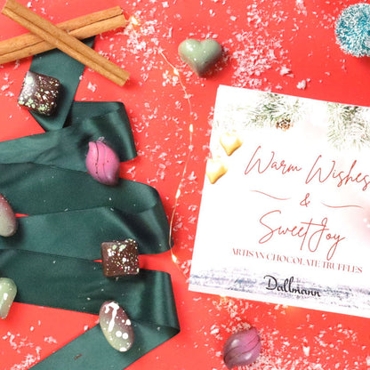 **VEGAN** 9 Piece Christmas Chocolate Box - Holiday Chocolate Gift