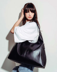 Bohema Slouchy Shopper Bag Black - Vegan America