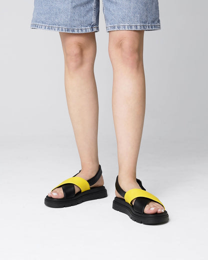 Glare Sandals Lemon made of vegan corn leather - Vegan America
