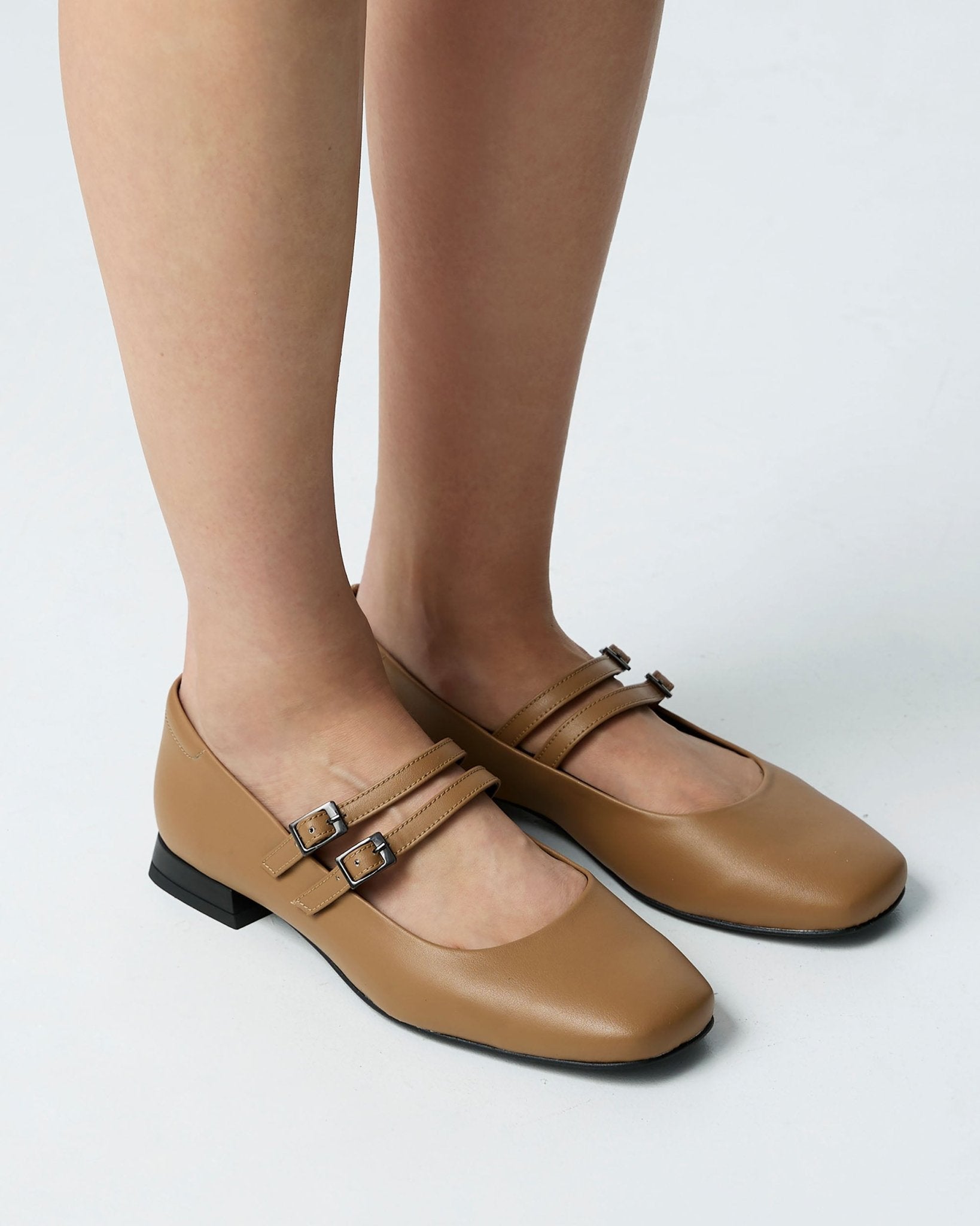 Carmel Mary Jane Pumps beige ballerinas - Vegan America