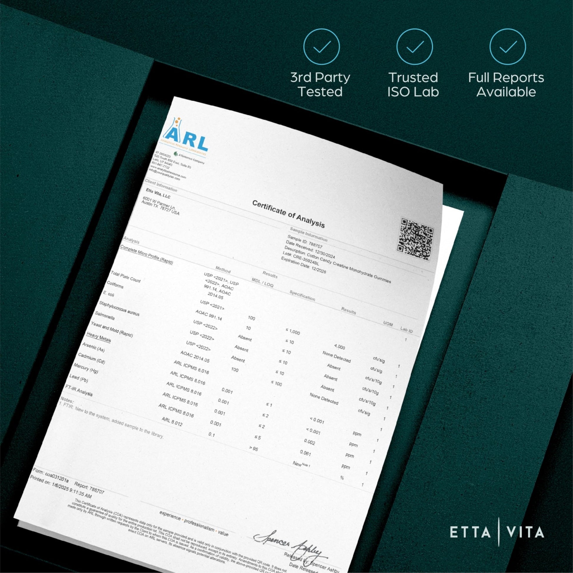 Sugar - Free Creatine Monohydrate Gummies (5g Per Packet) - Vegan America