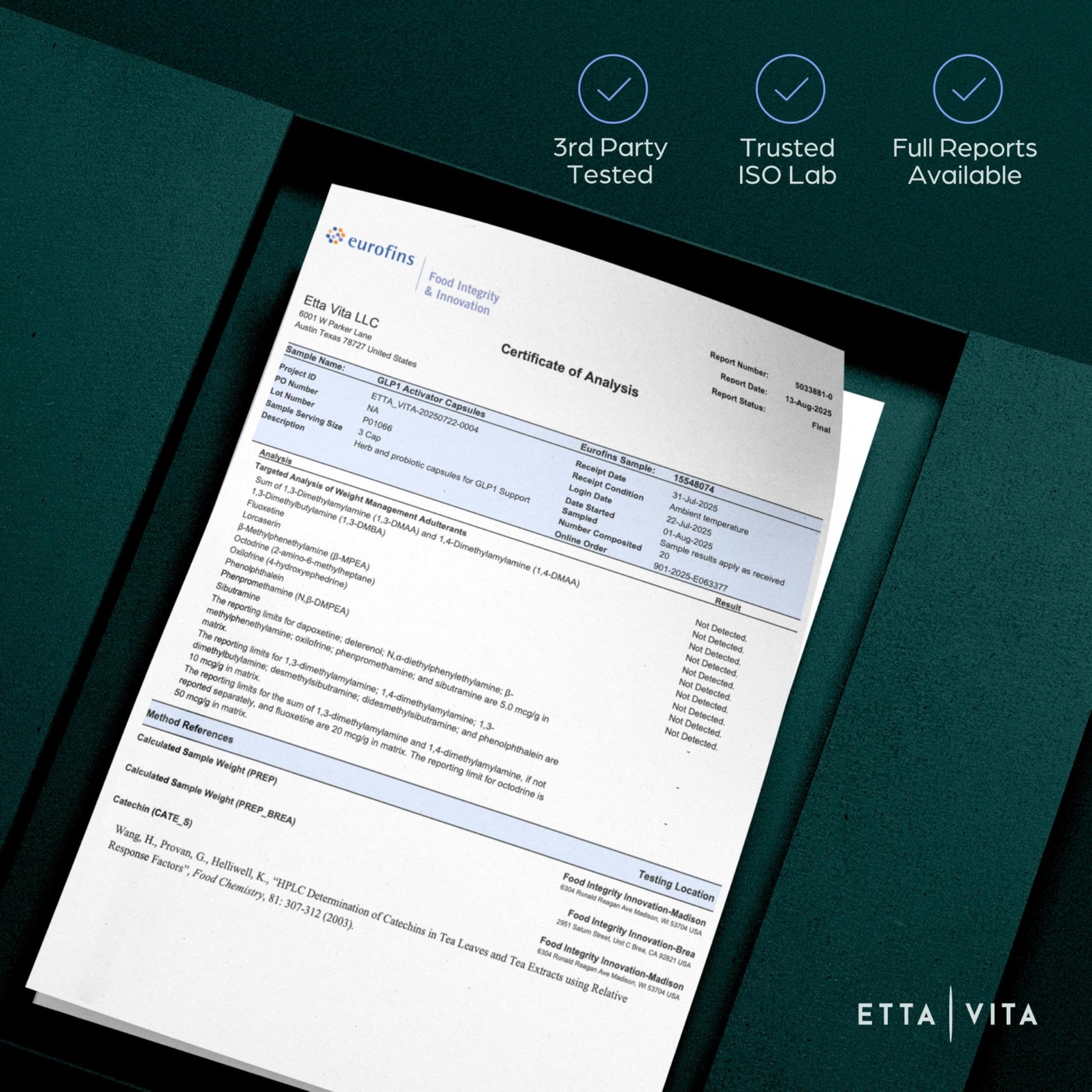 GLP - 1 Probiotic Supplement - Appetite Control for Men and Women with Akkermansia, Berberine, Inulin - Vegan America