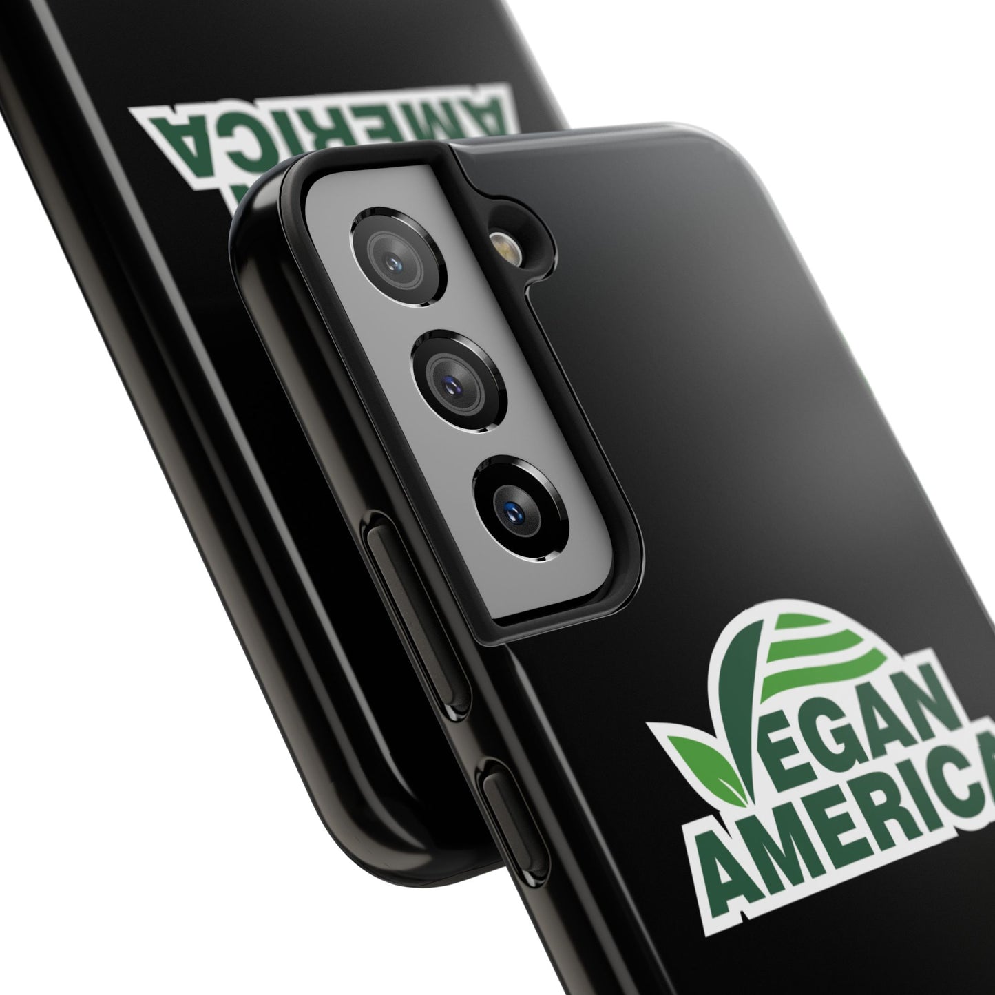 Vegan America Tough Phone Case — Green Leaf Vegan Pride Protective Cover - Vegan America