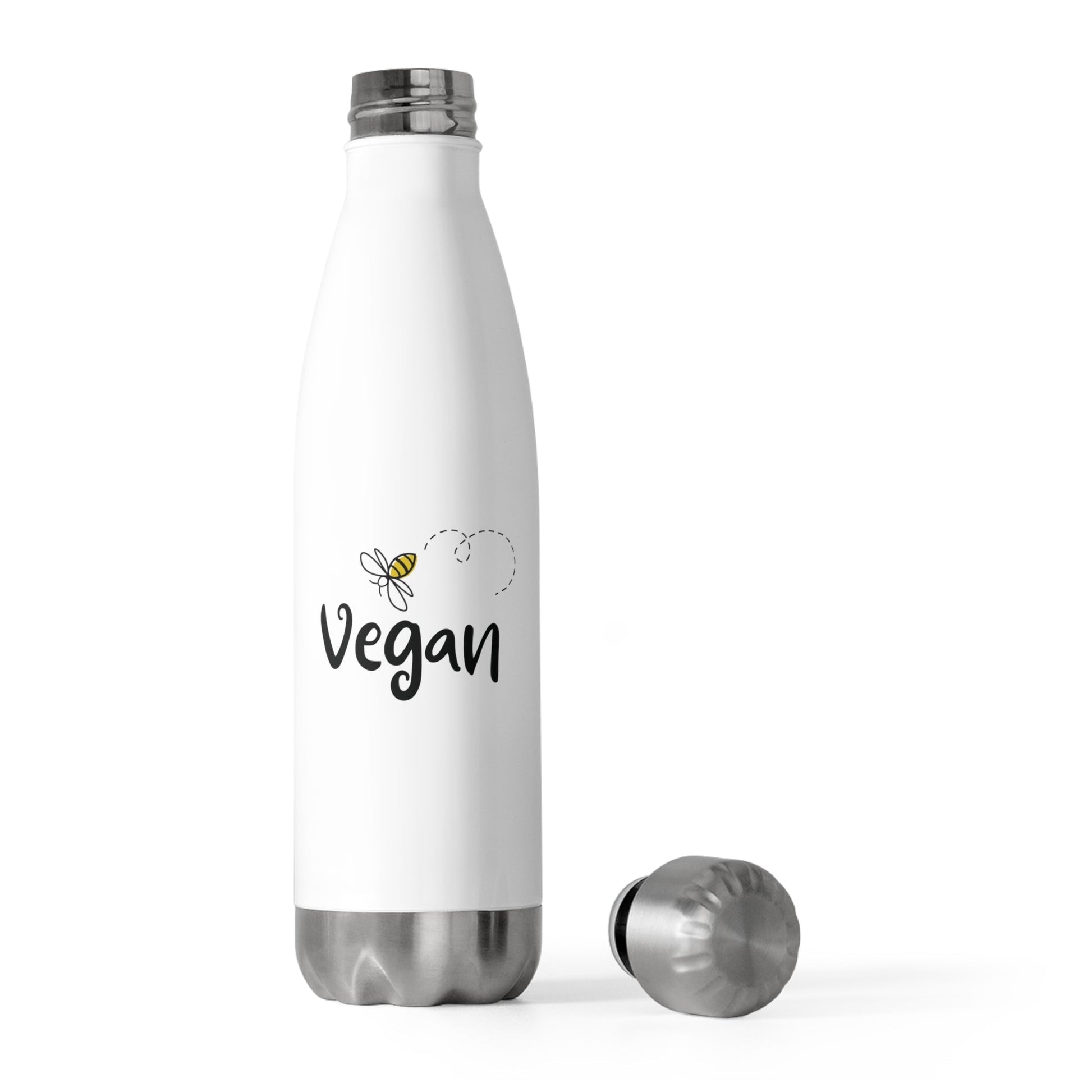 Bee Vegan - 20oz Insulated Water Bottle - Vegan America