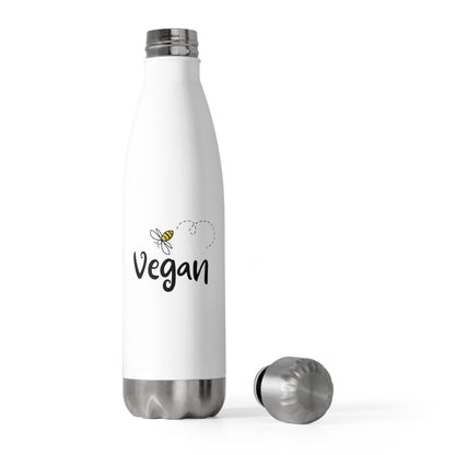 Bee Vegan - 20oz Insulated Water Bottle - Vegan America