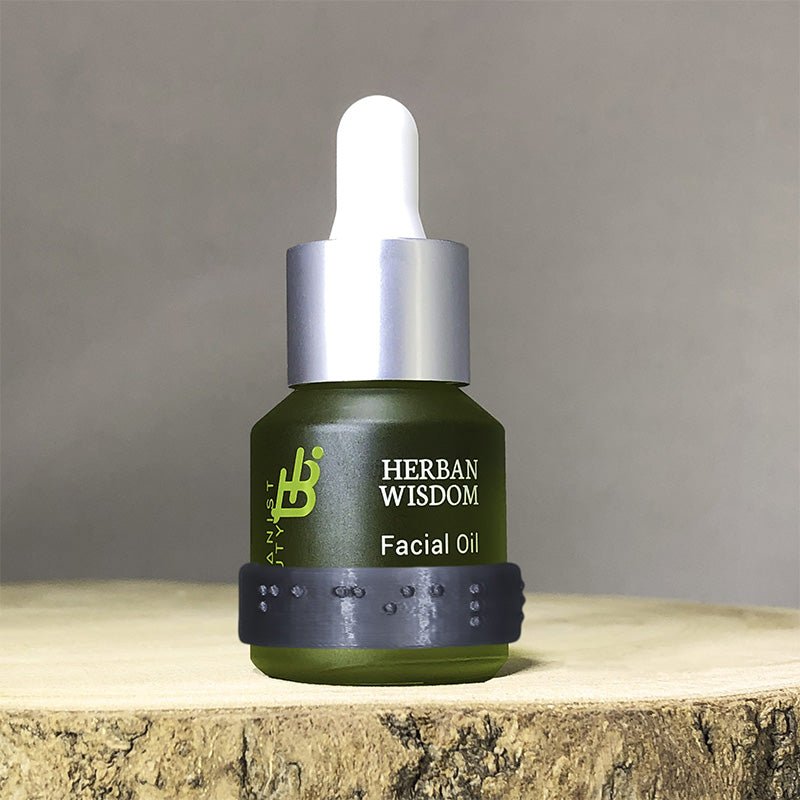 Herban Wisdom® Facial Oil Braille ID Band - Vegan America