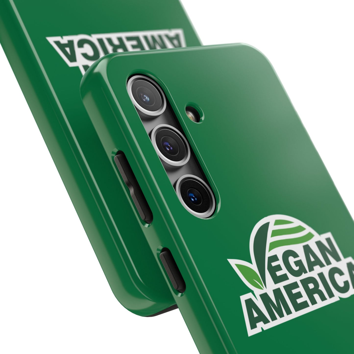 Vegan America Tough Phone Case — Green Protective Vegan Pride Cover - Vegan America